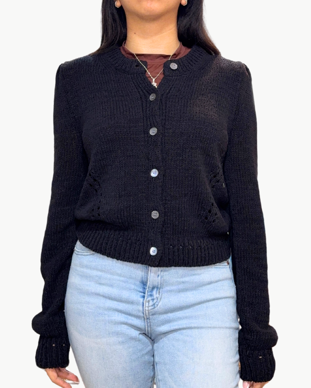 JOELLE CARDIGAN IN NOIR