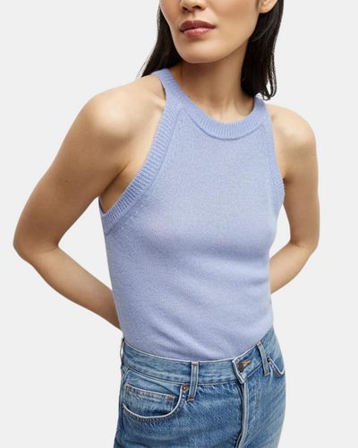 MYRICK CASHMERE TANK IN HYDRANGEA