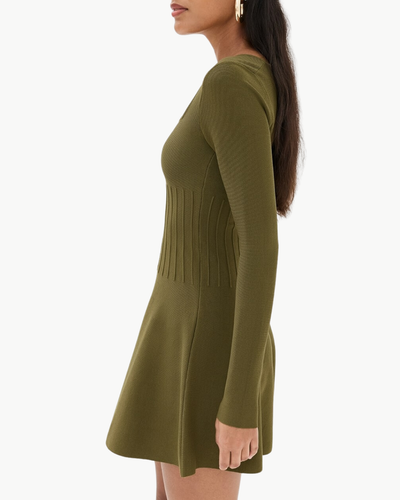 DEORA DRESS IN SERGEANT GREEN