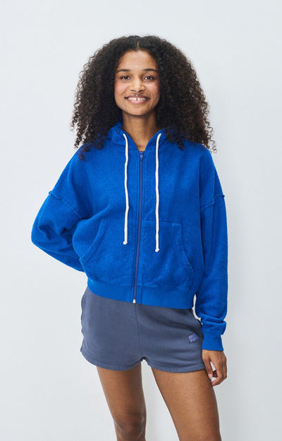 WOMEN'S HOODIE BOBYPARK IN BLUE DE PRUSSE