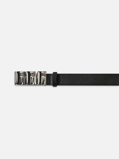 SCULPTURAL BELT IN BLACK