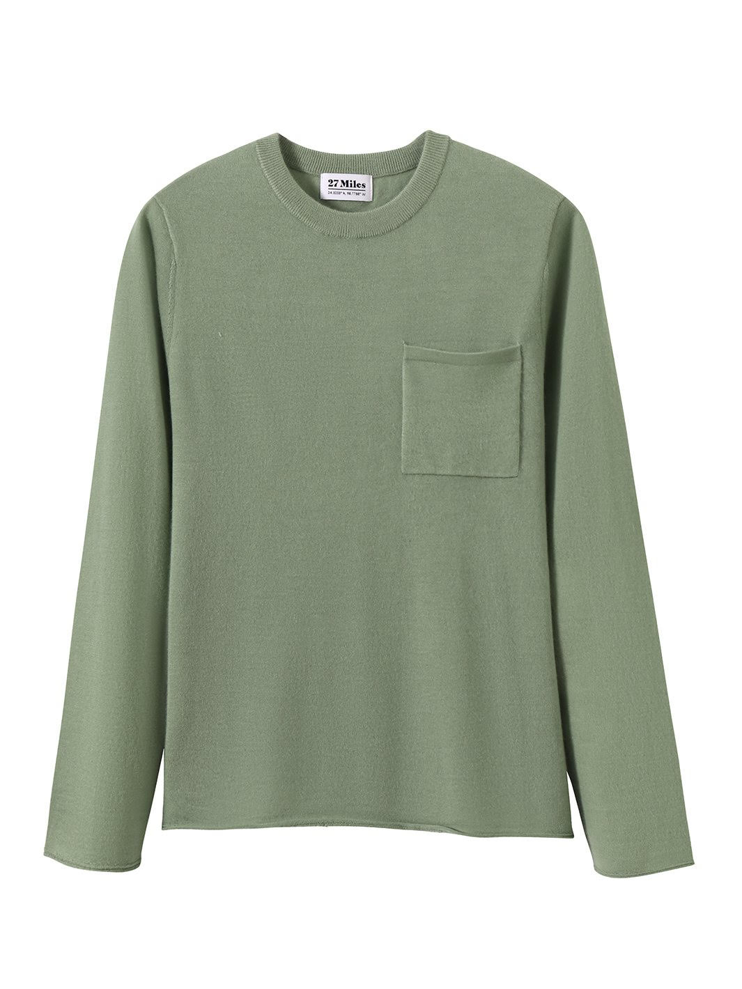 AINA CASHMERE T-SHIRT IN MOSS