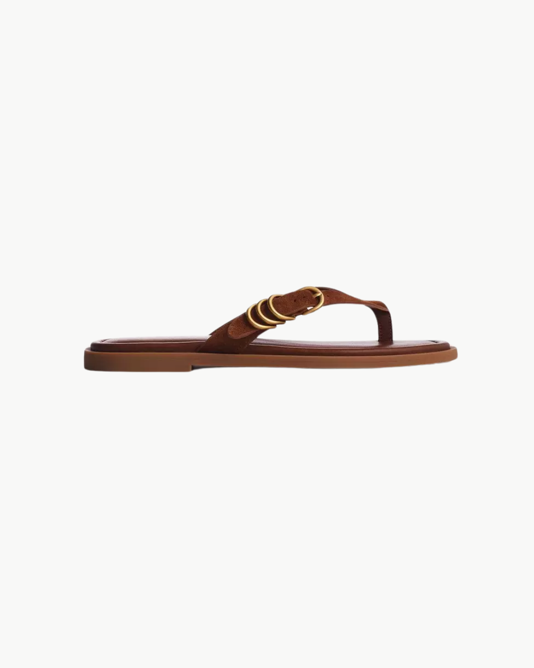 GIA THONG SANDAL IN UMBER SUEDE