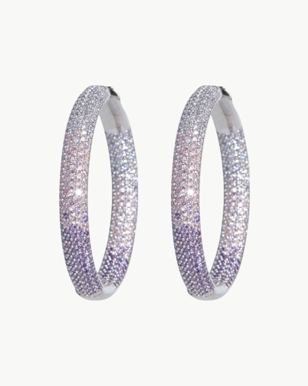 MINI TIRE HOOP IN PURPLE CRYSTAL