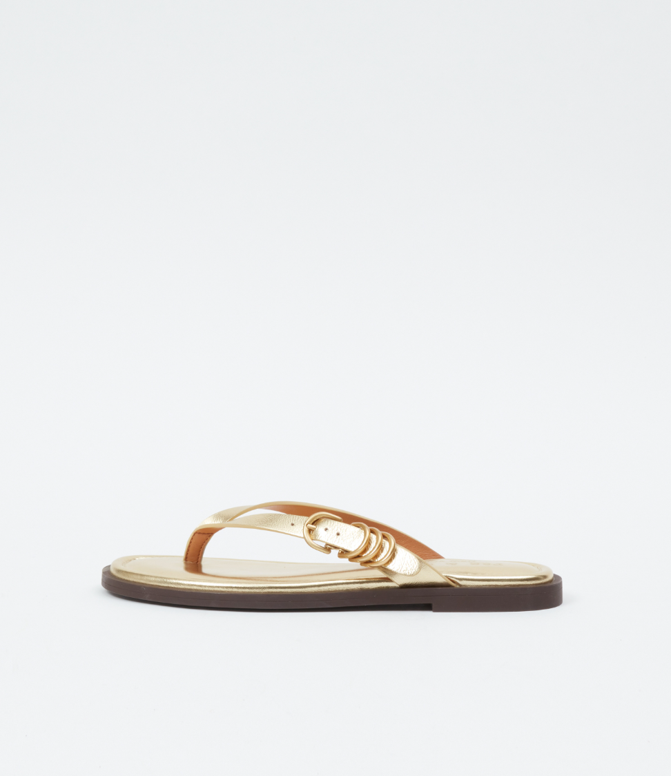 GIA THONG SANDAL IN GOLD