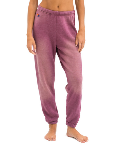 5 STRIPE WOMENS SWEATPANT IN FADED BERRY