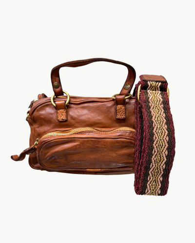 LARICE BOWLING BAG IN COGNAC