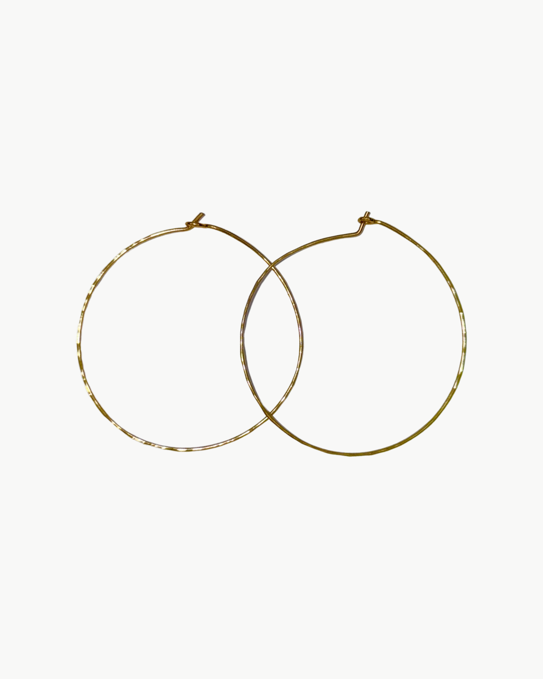 LARGE GOLD HOOP EARRING