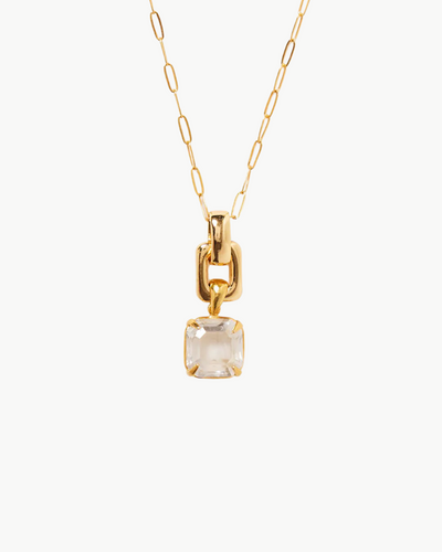 ELLIS NECKLACE CRYSTAL IN GOLD