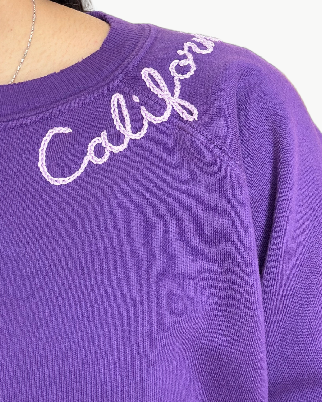 CALIFORNIA CREW SWEATSHIRT IN VIOLET