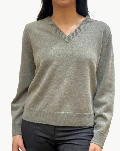 PRIYA SWEATER IN LIGHT ARMY GREEN