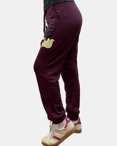 SUPERFLUFF POCKET LUX SWEATPANT IN EGGPLANT