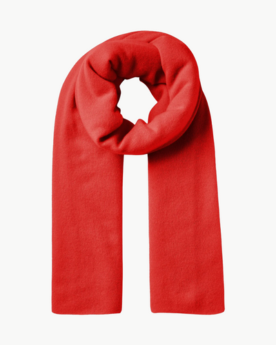 CASHMERE TRAVEL WRAP IN CARMINE RED