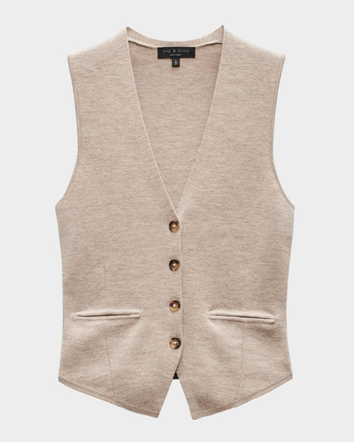 ELLA VEST IN DARK TAUPE