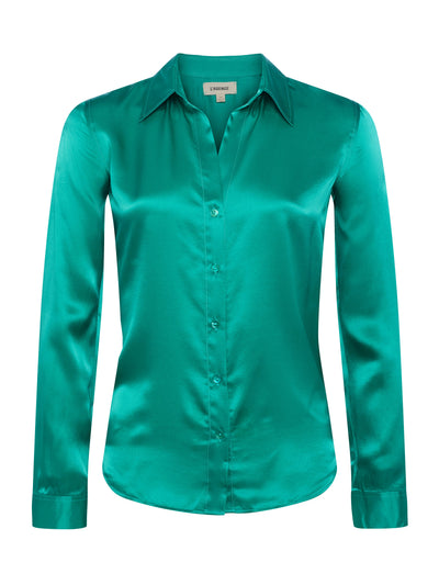 TYLER BLOUSE IN BRIGHT JADE