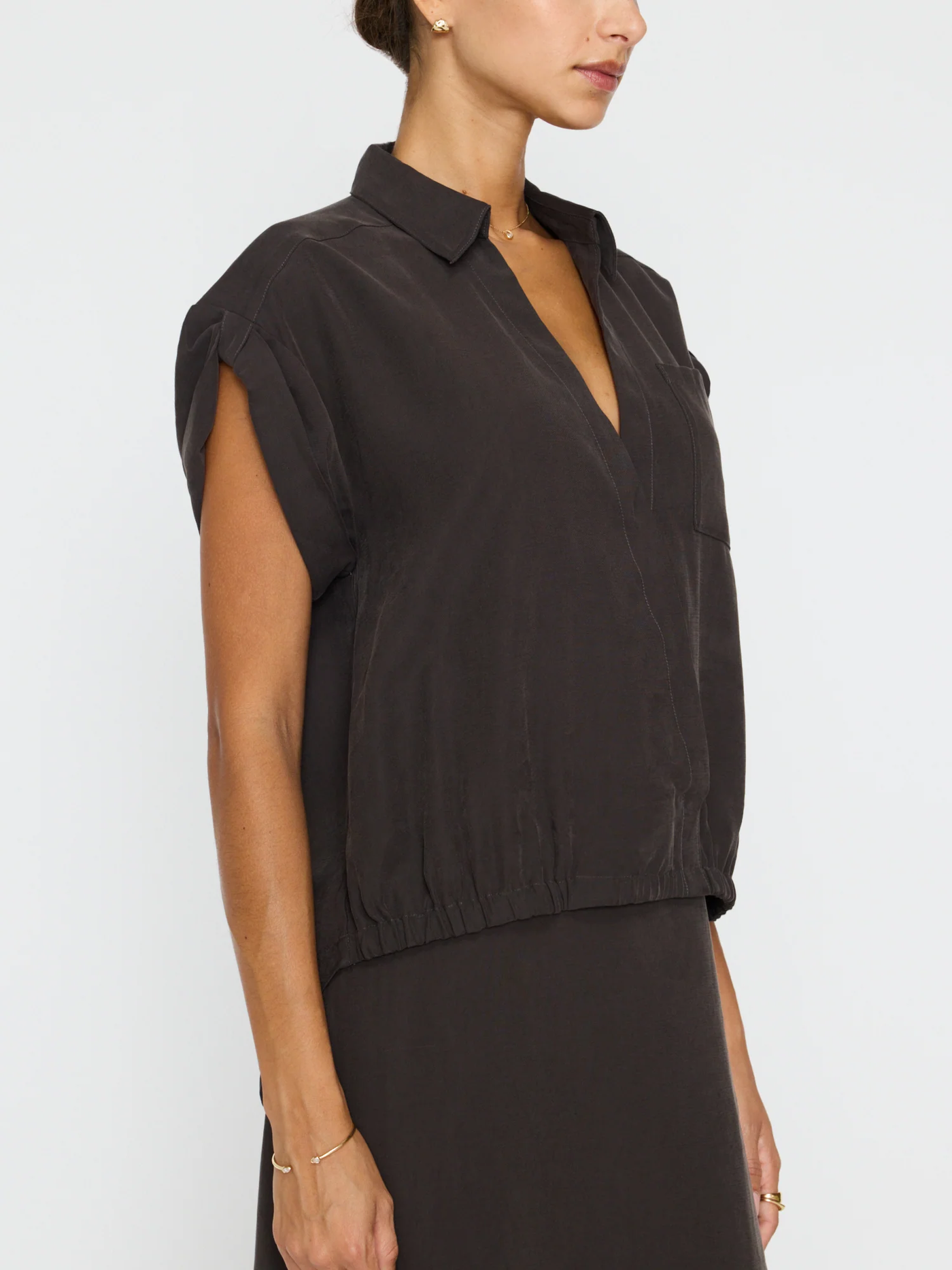 NADEL TOP IN LICORICE