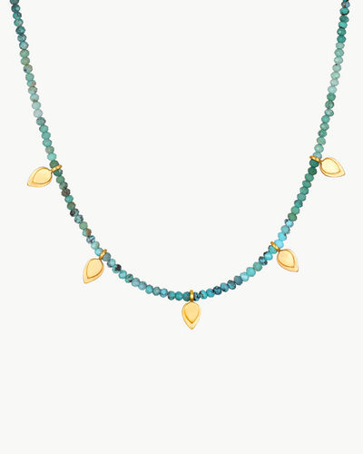 EMERGING HOPE TURQUOISE PETAL CHOKER