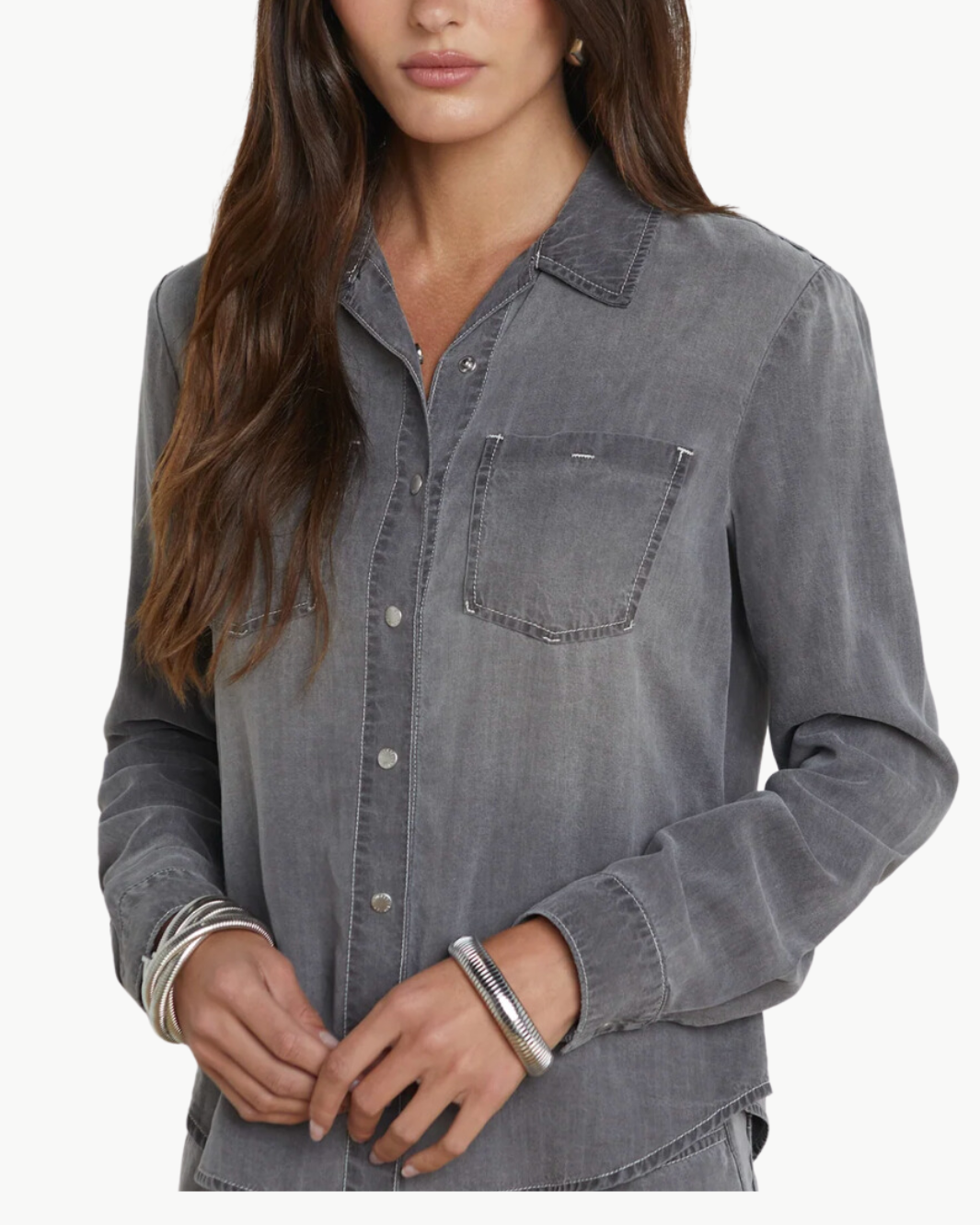 ISLA DENIM SHIRT IN SOLACE