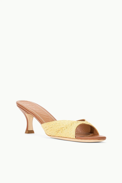 BRIGITTE MULE IN NATURAL RAFFIA