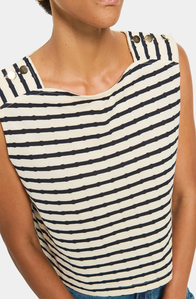 BETTINA TANK IN NIGHT SKY STRIPE