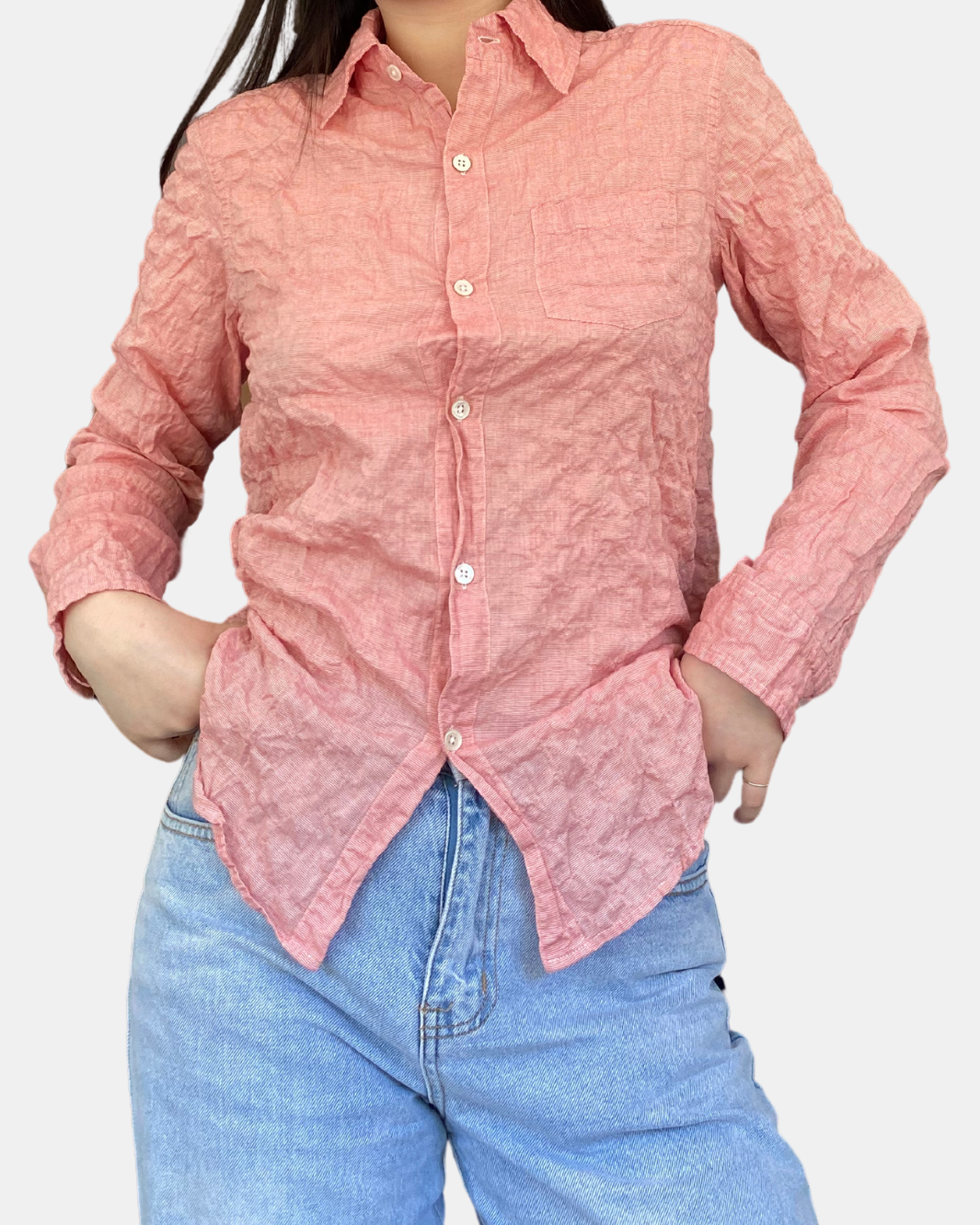 NAOMI SHIRT IN CRINKLE NANTUCKET RED