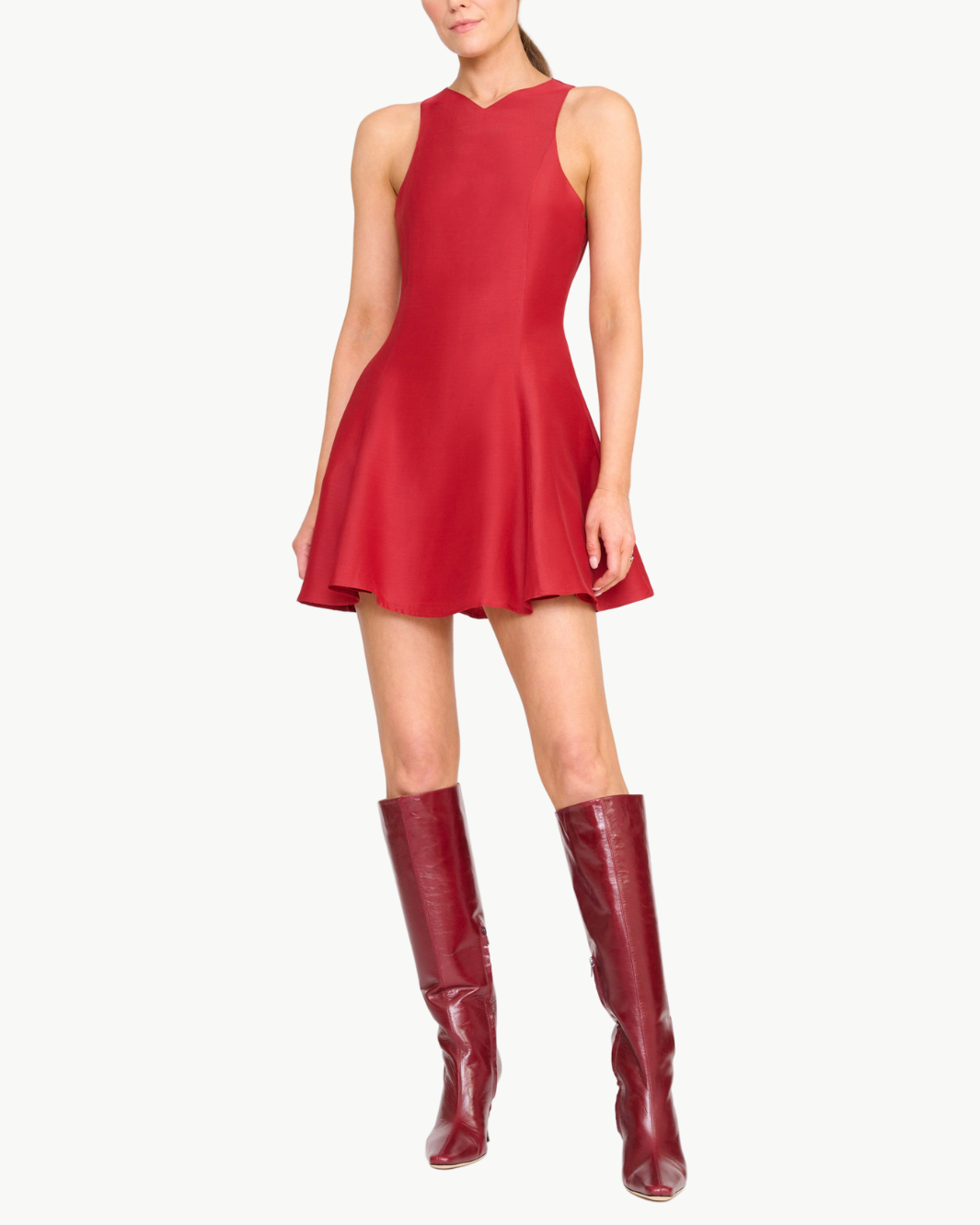 MINI HEIKE DRESS IN ROUGE