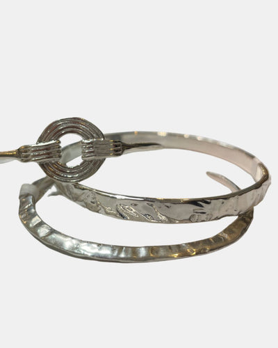 CRATER CUFF IN STERLING SILVER - Romi Boutique