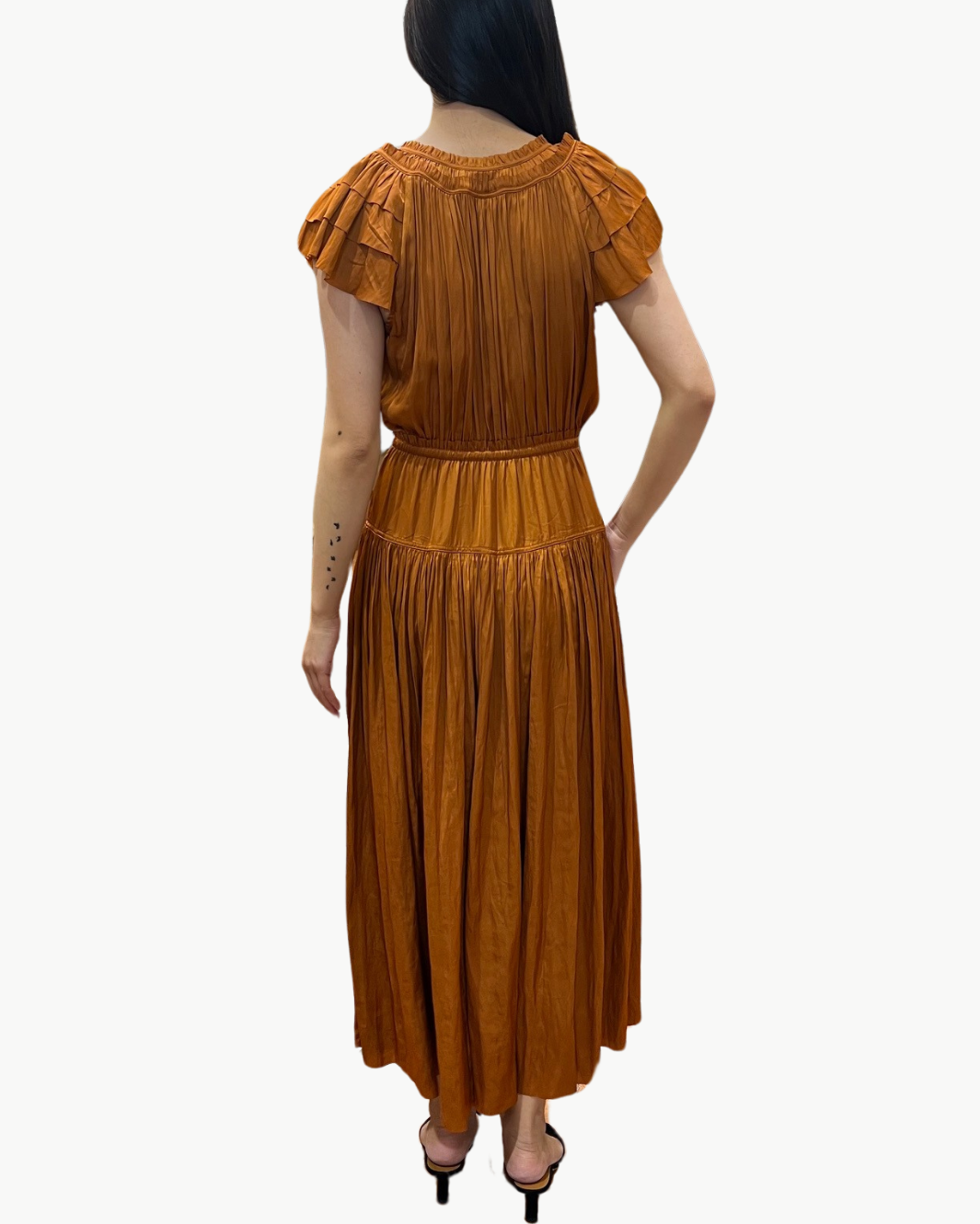 KALESTA DRESS IN AMBER