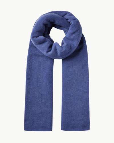 CASHMERE TRAVEL WRAP IN BLUE DUSK