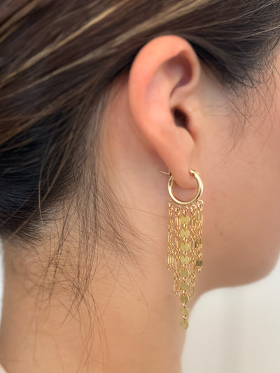 FEATHER EARRINGS IN GOLD