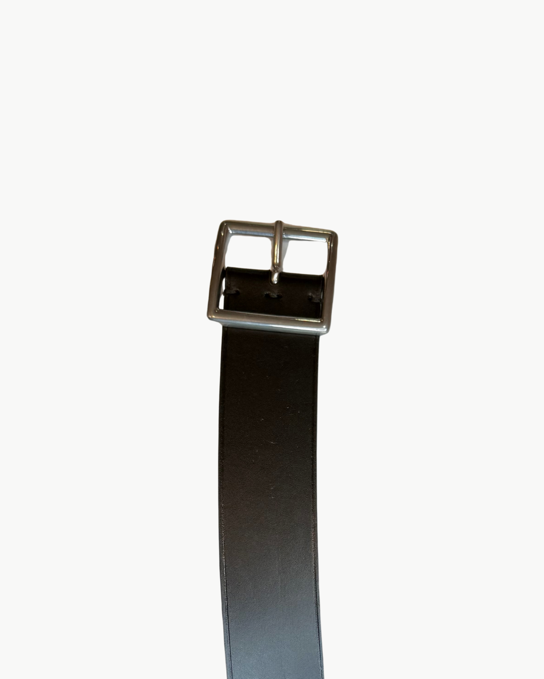 MARCELA BELT IN BLACK WITH ANTIQUE SILVER BUCKLE