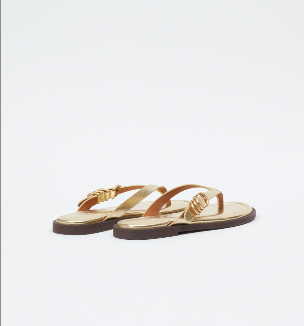 GIA THONG SANDAL IN GOLD