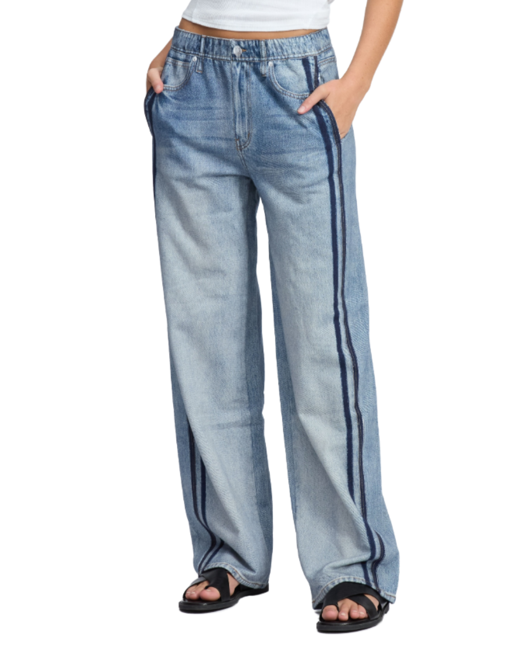 MIRAMAR WIDE LEG TRACK PANT IN CONEY