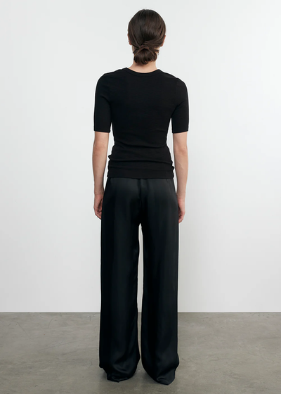 FLUID TWILL PANT IN BLACK