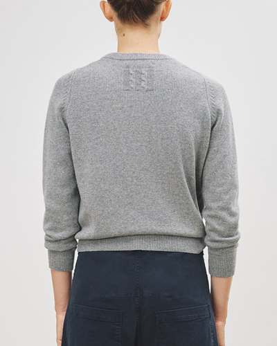 NORA SWEATER IN MEDIUM GREY MELANGE