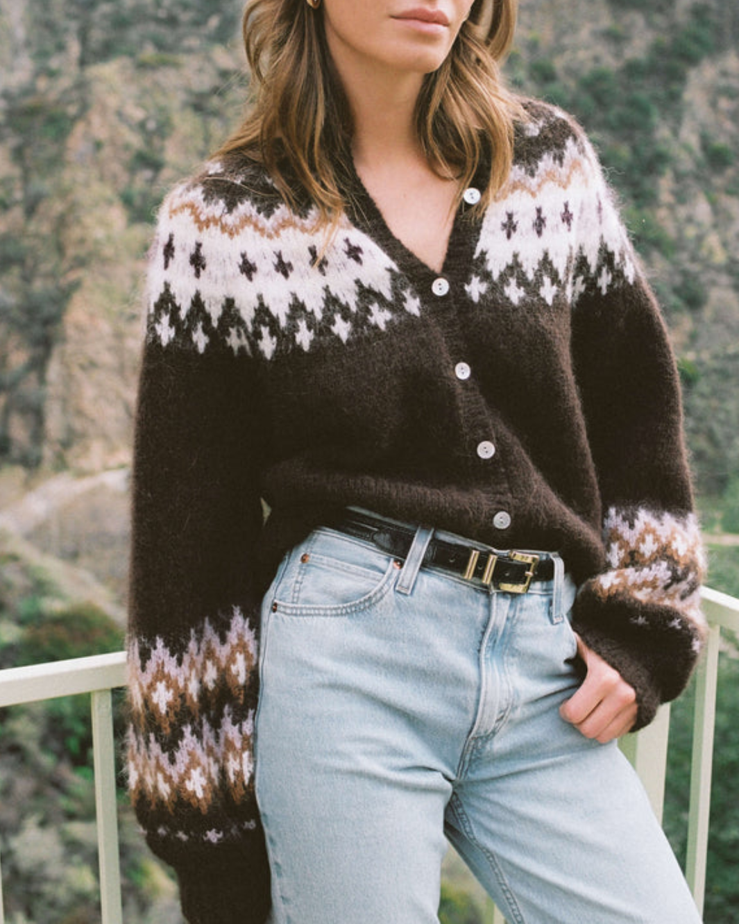 LULA CARDIGAN IN COFFEE