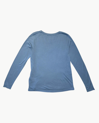 TIDIAN WOMAN KNIT T-SHIRT IN POLAR BLUE