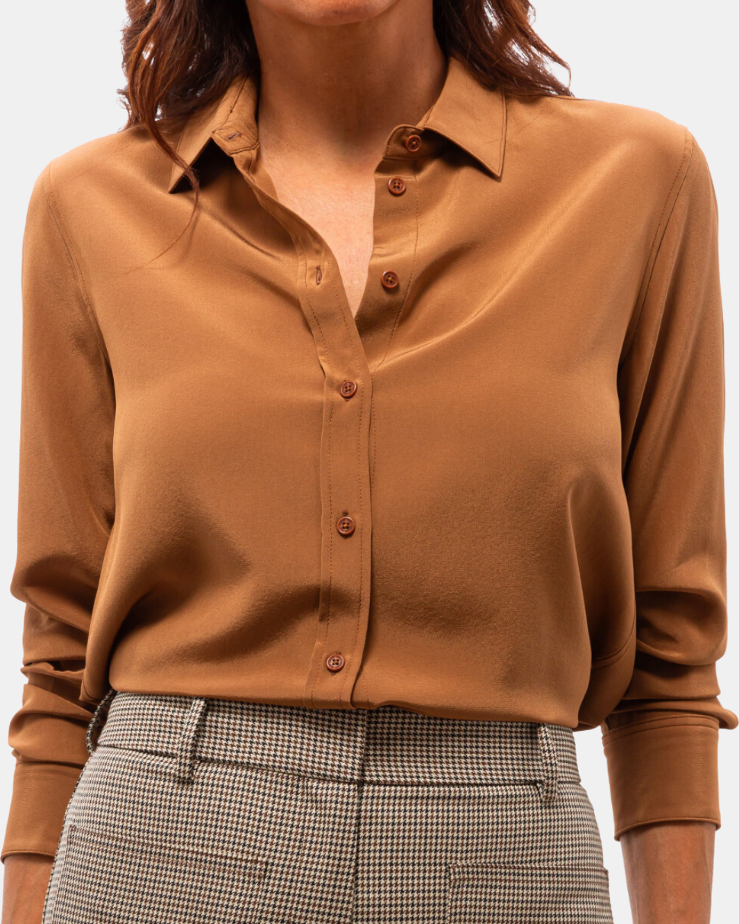 GAIA SLIM SHIRT IN COPPER