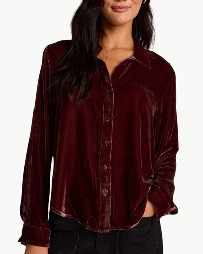 LONG SLEEVE CLEAN SHIRT IN WINTER ROUGE