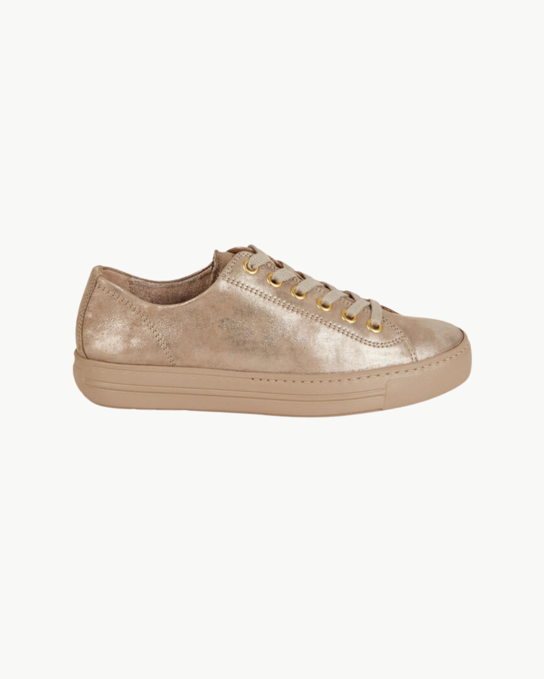 HADLEY SNEAKER IN CHAMPAGNE GLOSSY ANTIC