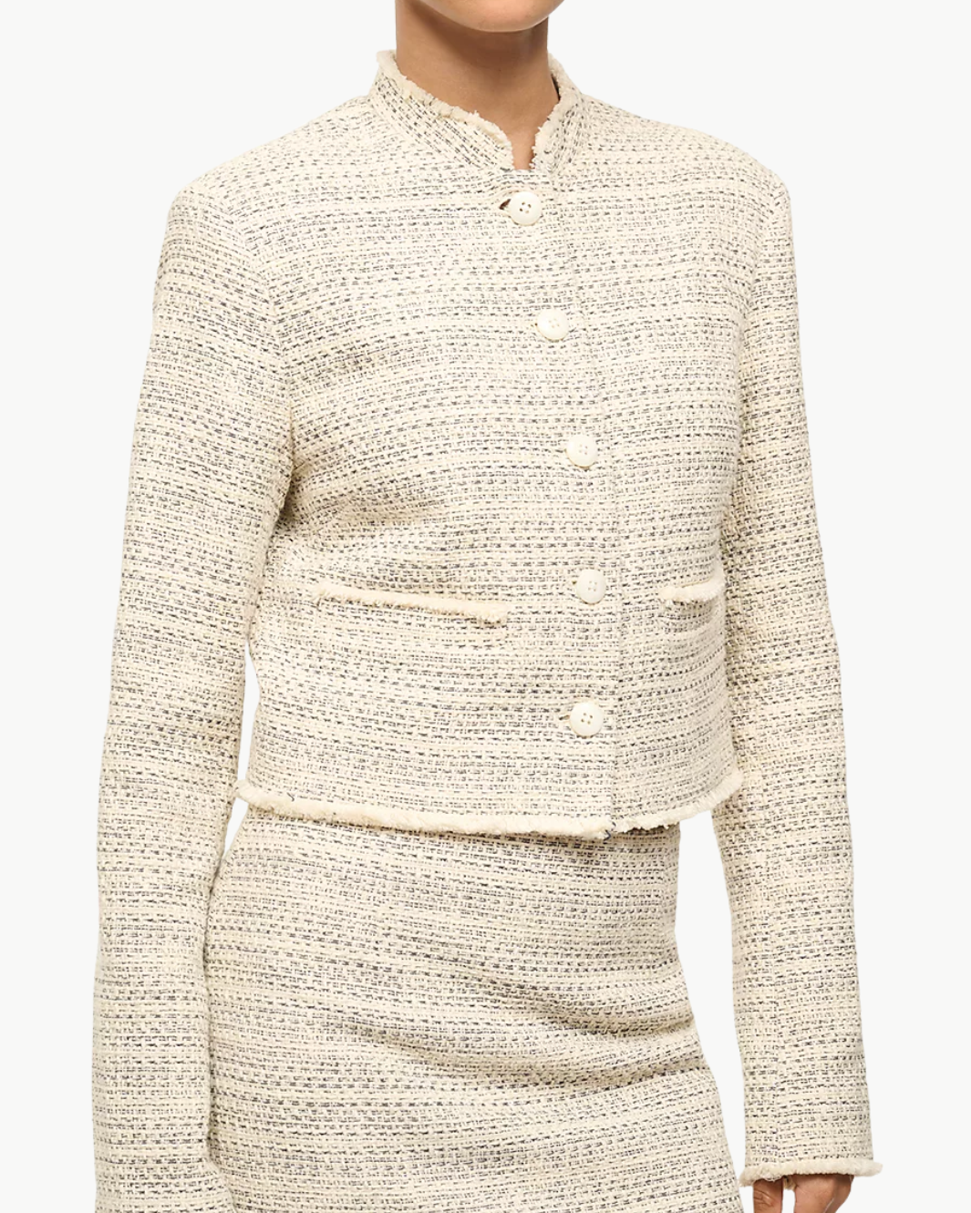 COSTERO JACKET IN IVORY MULTI