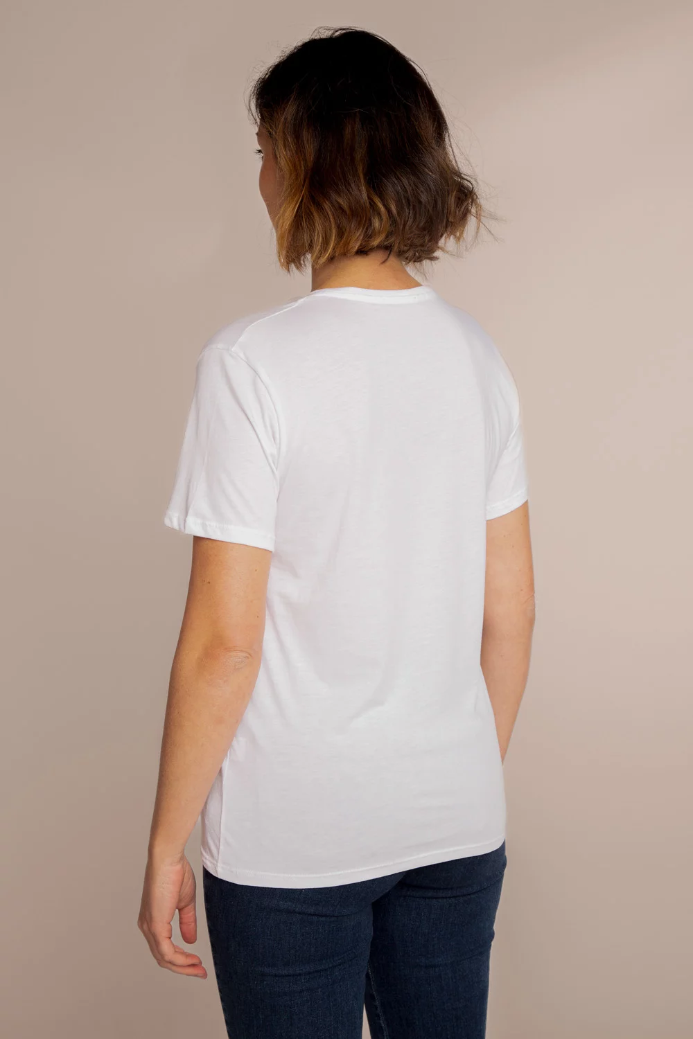 ROMY T-SHIRT IN WHITE FLAMME