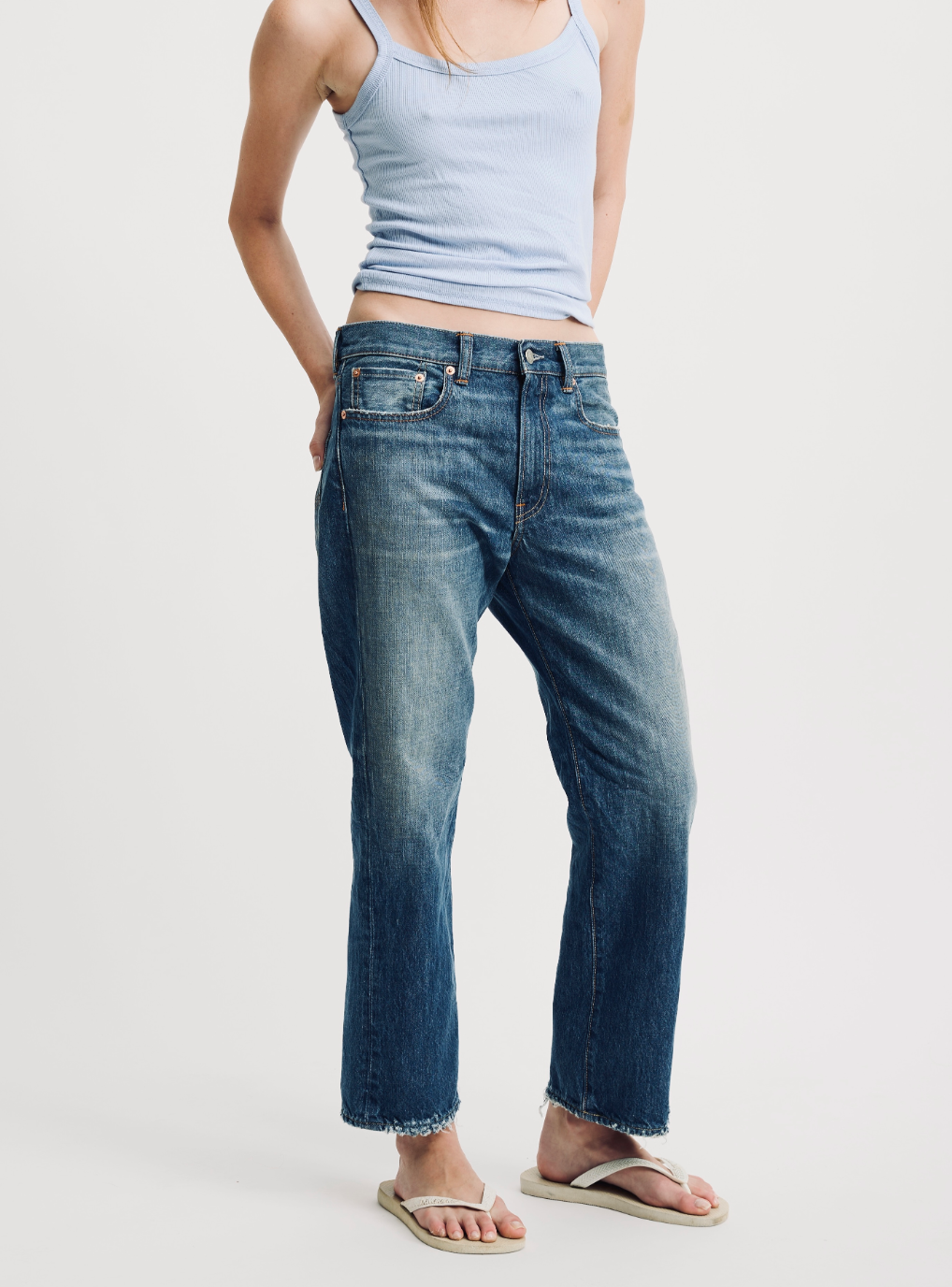 LINDSAY SLIM BF JEAN IN APSLEY BLUE