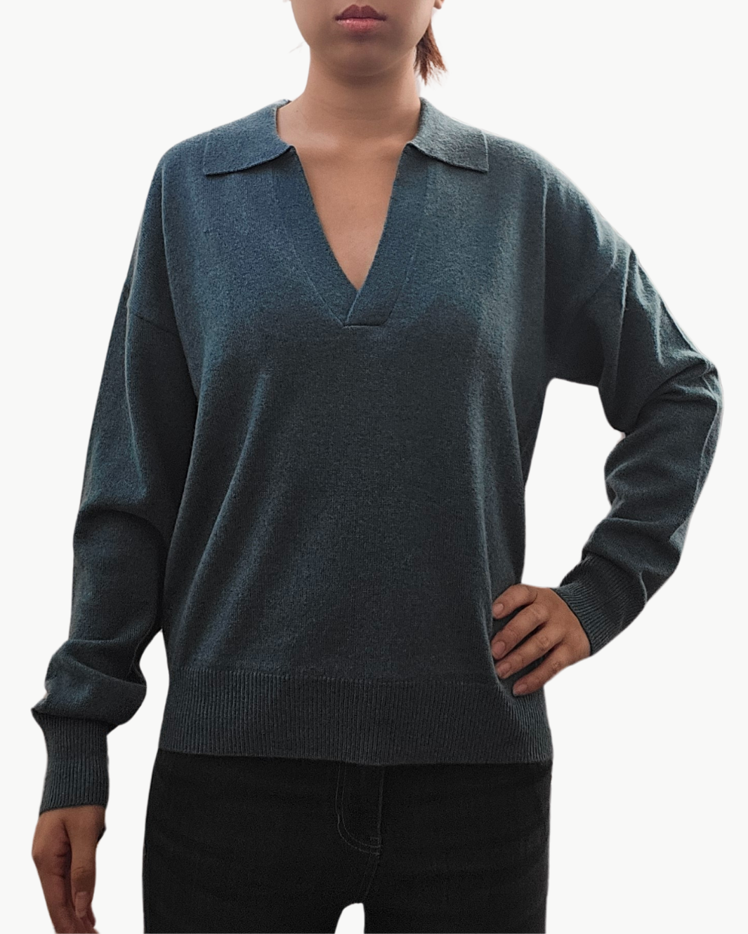 ARLINE PULLOVER IN FERN GREEN