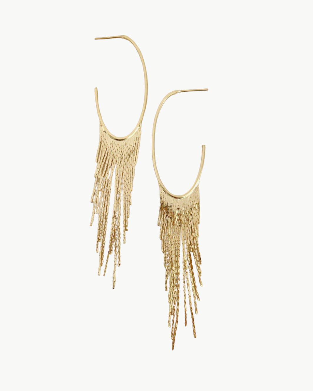 CASCADING HOOPS IN GOLD