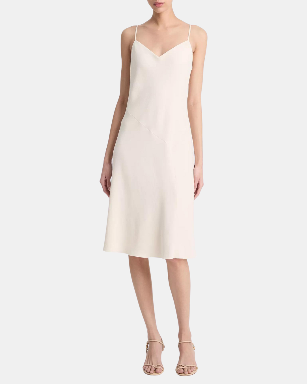 BALLET SLIP DRESS IN FLAXEN