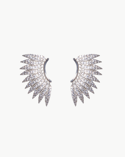 KELSEA EARRINGS IN WHITE RHODIUM