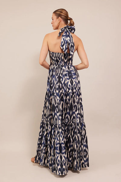 PIANA DRESS IN NAVY IKAT