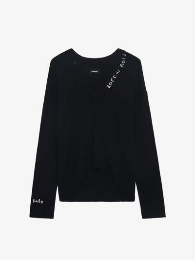 MIKY CASHMERE SWEATER IN BLACK