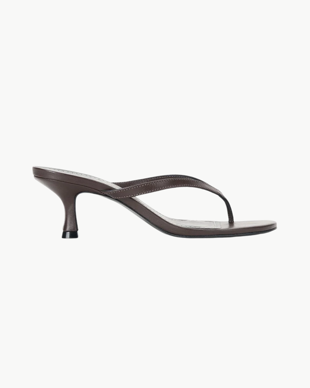 FREJA THONG KITTEN HEEL IN ESPRESSO